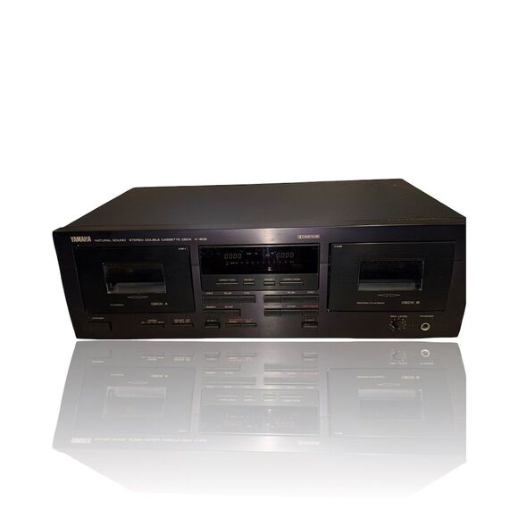 Yamaha K-902 Stereo Double Cassette Deck Black: GUC: Tested and Working - Picture 1 of 9
